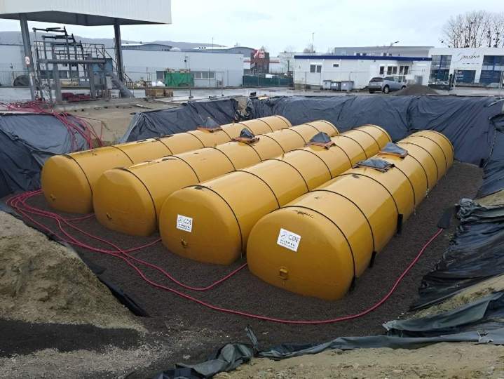 Cuves de stockage souterraines Chassieu 